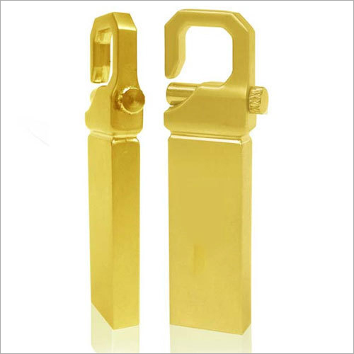 Key Lock Gold Pen Drive - Metal 4 GB 8 GB 16 GB | Eco-Friendly Durable Business Style Available from SanDisk & Toshiba