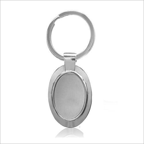Oval Metal Key Chain