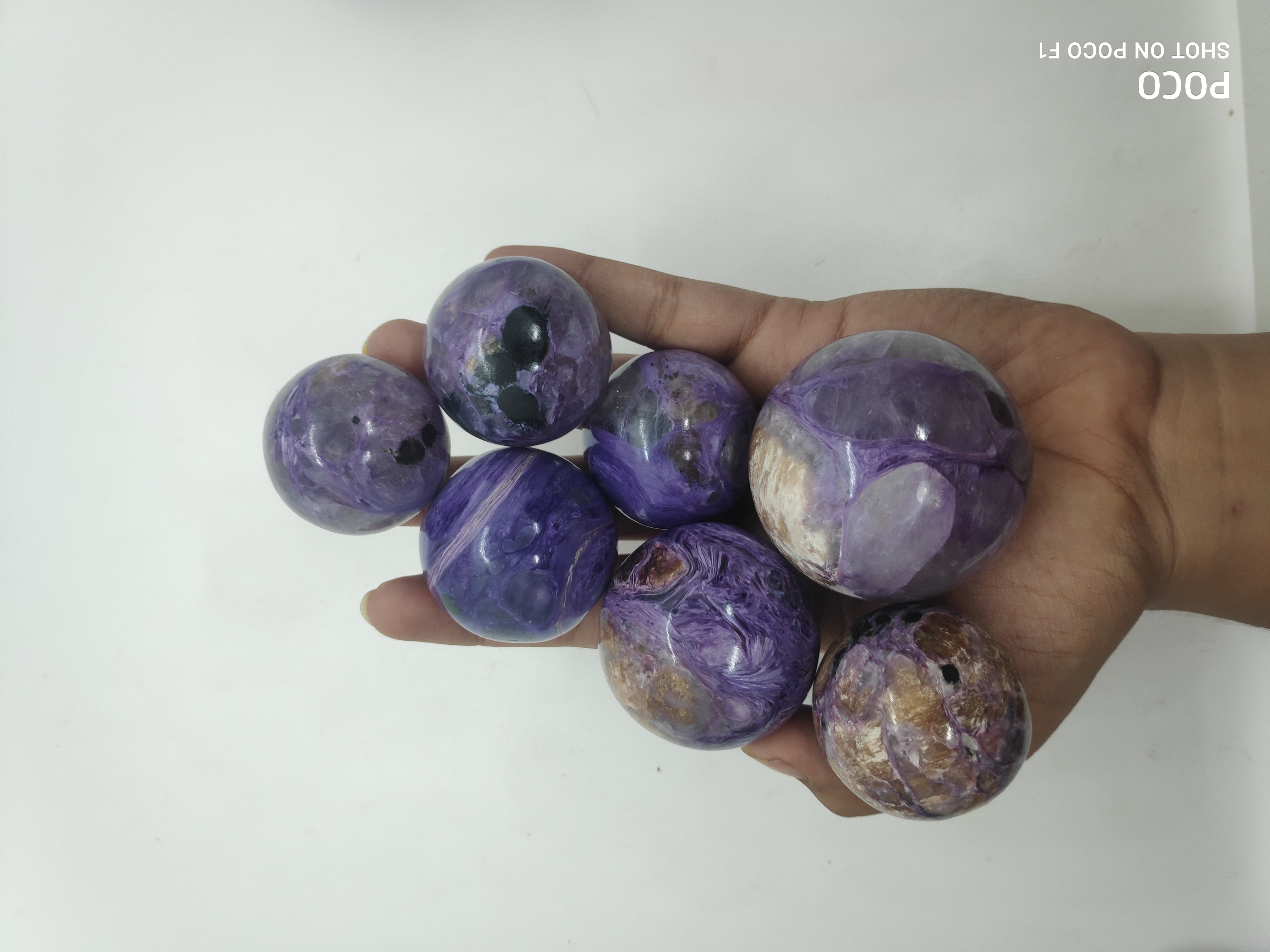 Charoite spheres Gemstones