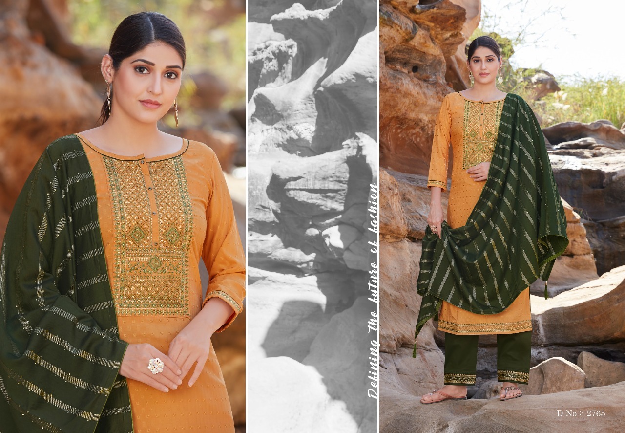 Rangoon Gazal Silk Weaving Buti And Siquence Work Readymade Suit Catalog