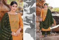 Rangoon Gazal Silk Weaving Buti And Siquence Work Readymade Suit Catalog