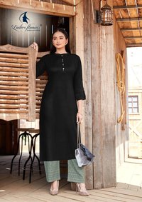 Ladies Flavour Shehnaz Vol 2 Rayon Dobby Kurti With Bottom Catalog