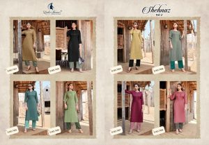 Ladies Flavour Shehnaz Vol 2 Rayon Dobby Kurti With Bottom Catalog