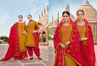 Kessi Fabrics Panetar By Patiyala Jam Silk With Embroidery Work Dress Material Catalog