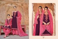 Kessi Fabrics Panetar By Patiyala Jam Silk With Embroidery Work Dress Material Catalog