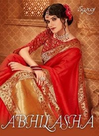 Saroj Abhilasha Festive Wear Silk Sarees Catalog Collection