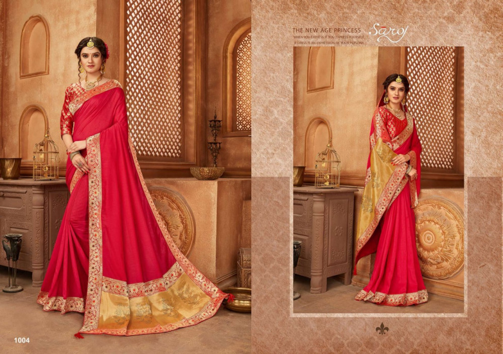 Saroj Abhilasha Festive Wear Silk Sarees Catalog Collection
