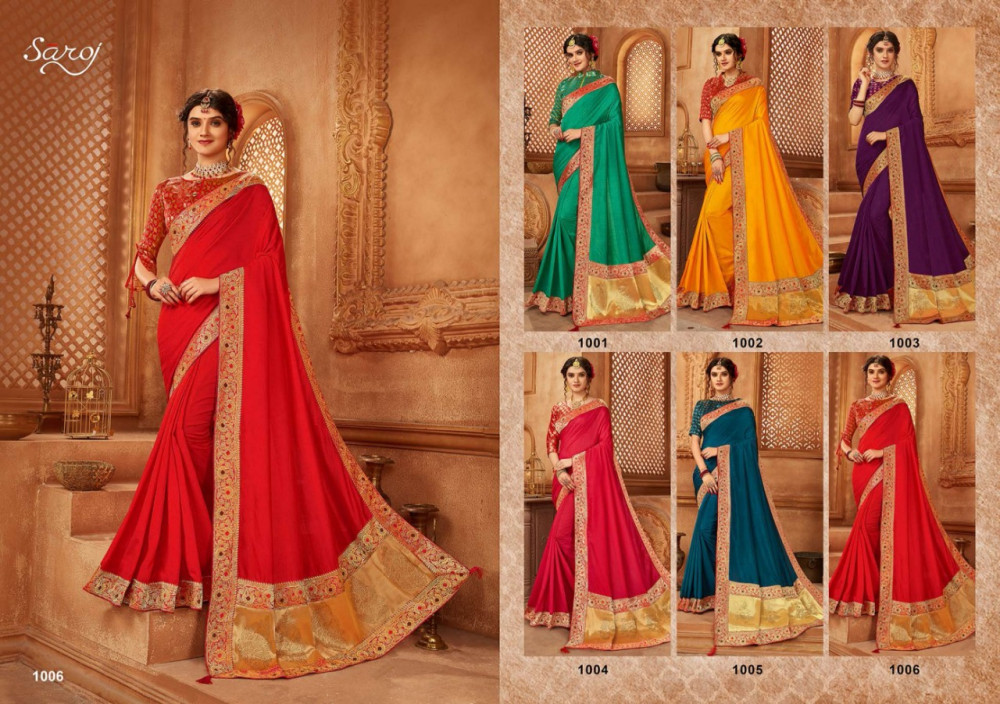 Saroj Abhilasha Festive Wear Silk Sarees Catalog Collection