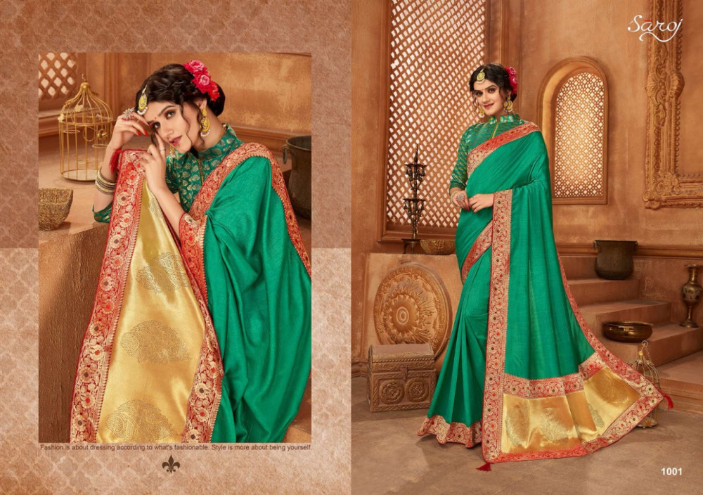 Saroj Abhilasha Festive Wear Silk Sarees Catalog Collection