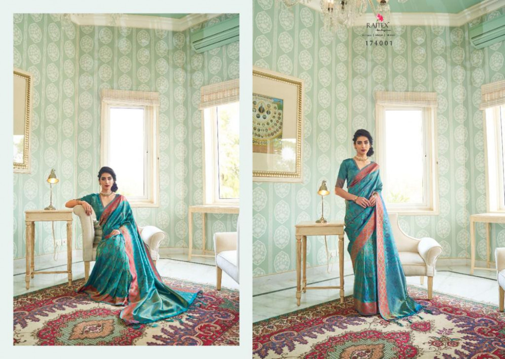 Rajtex Kaayat Silk Festive Wear Silk Saree Catalog Collection