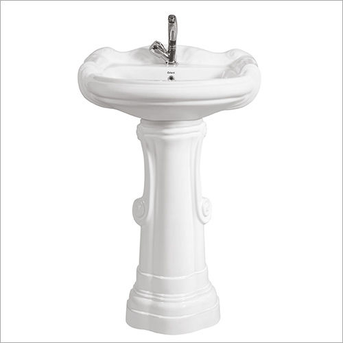 White Pedestal Wash Basin