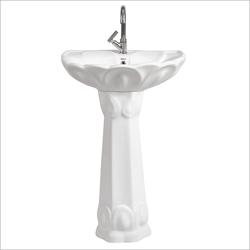 White Pedestal Wash Basin