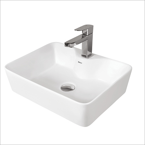 Floor Mounted White Ceramic Table Top Basin