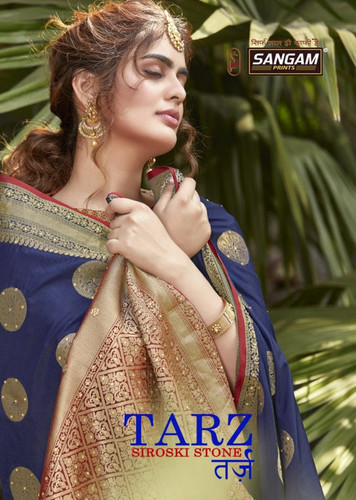 Sangam Tarz Festive Wear Silk Sarees Catalog Collection