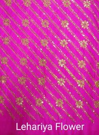 Lehariya Flower Multi Embroidey fabric