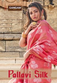 Sangam Pallavi Silk Cotton Handloom Sarees Catalog Collection