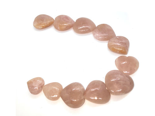 morgonite hearts Gemstones