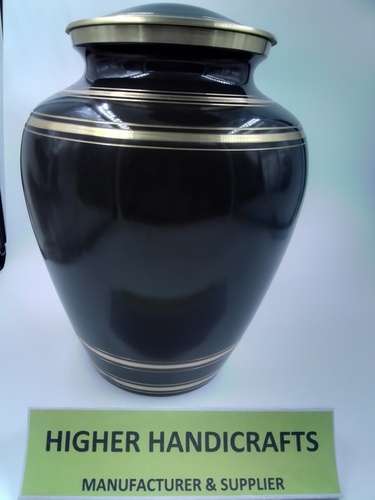 Black & Golden Brass Gatta Classic Urn