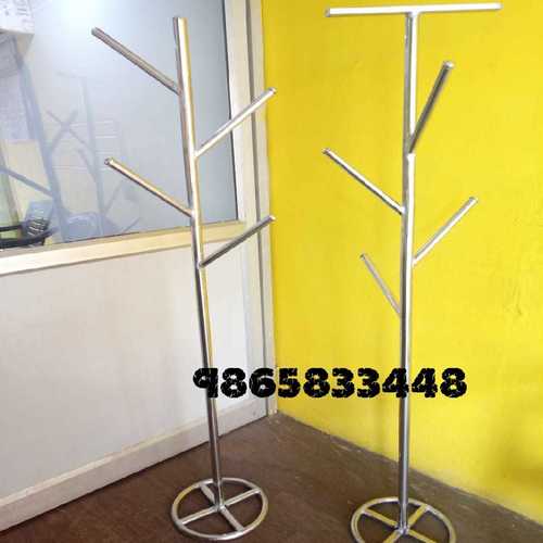 Silver Ss Coat Hanger Stand