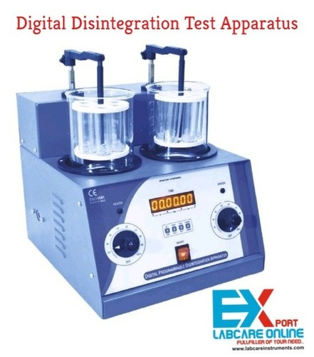 2 Jar Digital Programmable Disintegration Apparatus, For Industrial