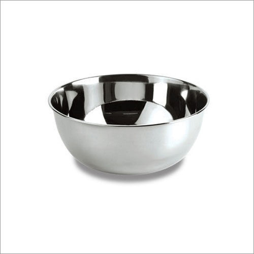 Silver Steel Round Bowl