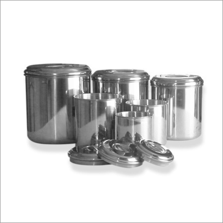 Silver Stainless Steel Canister
