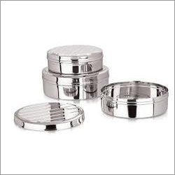 Silver Ss Papad Container
