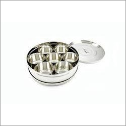 Silver Stainless Steel Spice Box