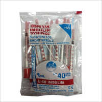 Insuline Syringe with 31g Needle Brand Dispovan