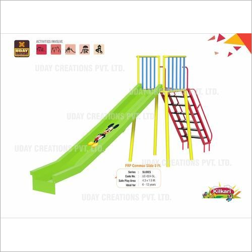 8 Ft FRP Playground School Slide By UDAY CREATIONS PVT. LIMITED