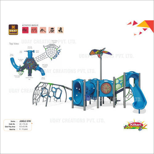 Outdoor Playground Set - Durable Materials, Ages 4-15, Assembly Required
