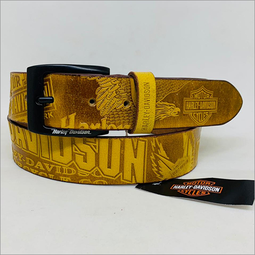 Mens Leather Belt - Leather Material, Brass Buckle | Designed for Men, Durable and Stylish for Everyday Wear