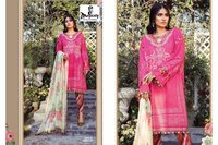Majesty Maria M Print Vol 6 Jam Silk Print With Patch Work Pakistani Suit Catalog