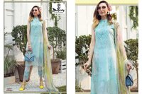 Majesty Maria M Print Vol 6 Jam Silk Print With Patch Work Pakistani Suit Catalog