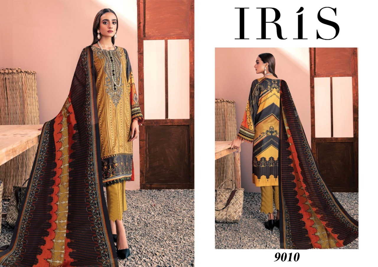 Iris Vol 9 Cotton Karachi Printed Dress Material Catalog