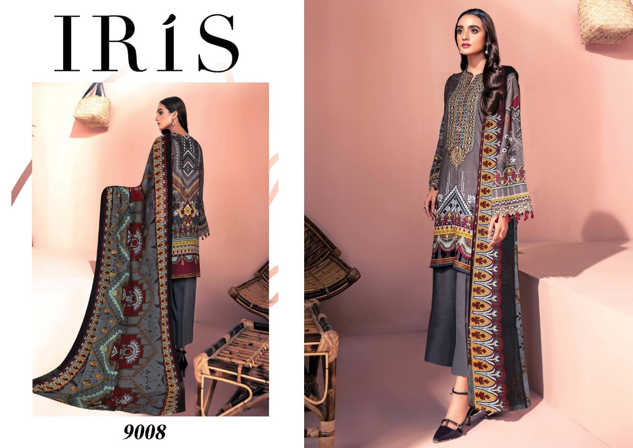 Iris Vol 9 Cotton Karachi Printed Dress Material Catalog