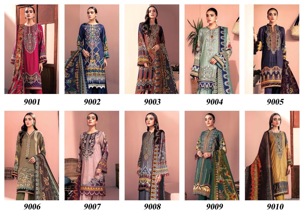 Iris Vol 9 Cotton Karachi Printed Dress Material Catalog