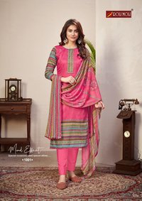 Roli Moli Zaara Printed Cotton With Work Dress Material Catalog