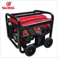 Yancheng Slong Air Cooled Machinery Engine Matched 100% Copper Alternator 6.0 KW AVR Portable Gasoline Generator