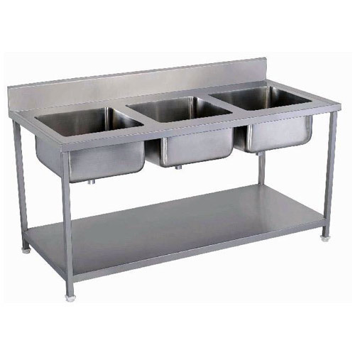 Labcare Export Three Sink Dish Wash Unit