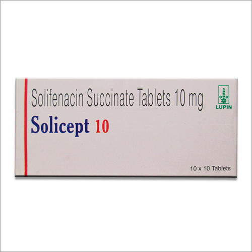 Solicept 10 (Solifenacin Succinate) Tablets Ingredients: Solifenacin Succinate 10Mg