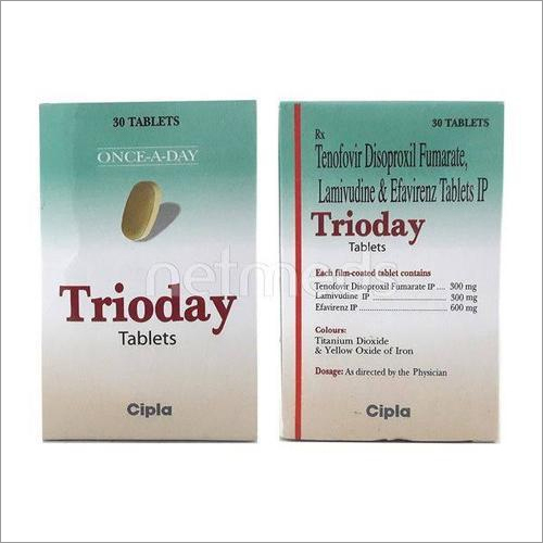 TRIODAY (Tenofovir Disoproxil Fumarate, Lamivudine And Efavirenz Tablets IP