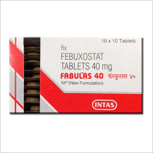 Fabulas 40(Febuxostat Tablets) Ingredients: Febuxostat 40 Mg