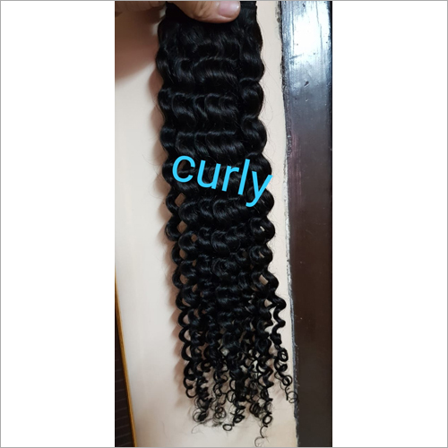 Curly Human Hair - Remy Hair, Customized Length 10-30 Inches | Luxurious Black Color for Women