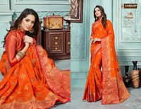 Sangam Prints Rosie Silk Printed Saree Catalog