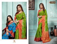 Sangam Prints Rosie Silk Printed Saree Catalog