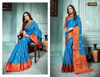 Sangam Prints Rosie Silk Printed Saree Catalog