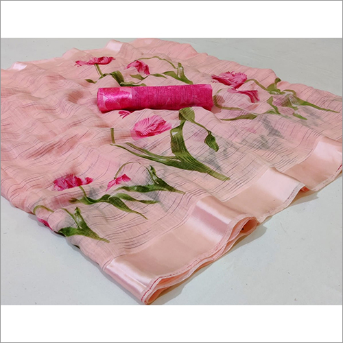 Any Color Ladies Silk Printed Saree