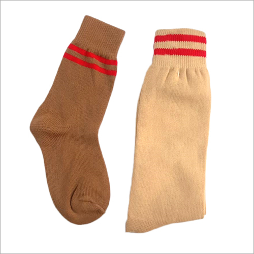 Available In Different Color Kids School Strip Socks