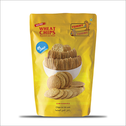 Salted Coin Khakhra - 100 Gram Wheat Flour Snack | Baked, Healthy, Crunchy, Salty Taste, 6 Month Shelf Life
